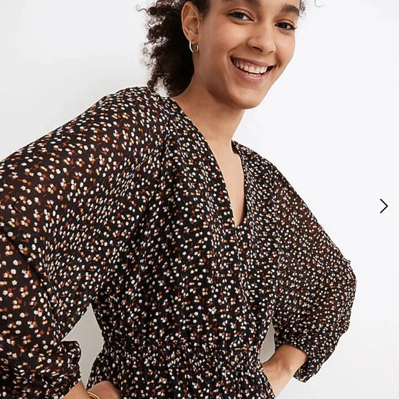 Madewell, beautiful excellent condition Georgette dress  extra small/pet… - Picture 4 of 9